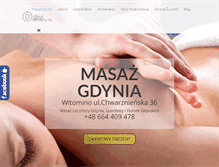 Tablet Screenshot of masaze-gdynia.com
